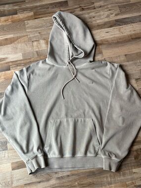 Kith Women's Jane Hoodie Tonal Logo Nude Taupe Medium Streetwear Athleisure M
